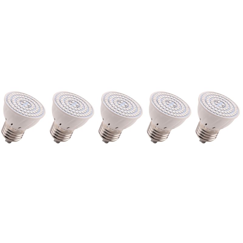 Plant Grow Light Full Spectrum - ABCA-5X E27 80 LED植物育成ランプ LEDフルスペクトル成長電球 苗花植物育成ランプ