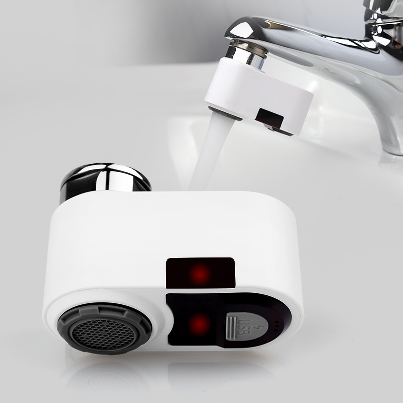 Automatic Watering - スマート自動タッチレスハンズフリー電動赤外線センサー水栓 浴室洗面台用モーション自動センサー蛇口
