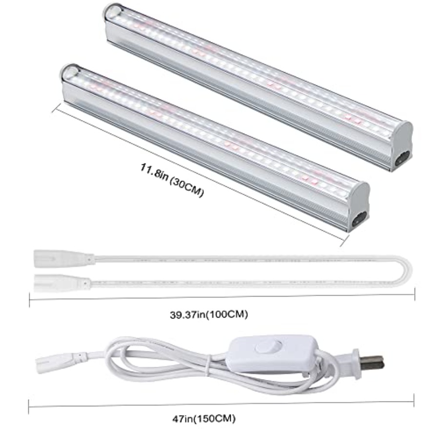 屋内植物用LED育成ライトバー、温室植物育成棚用太陽光育成ラ - Plant Grow Light Full Spectrum のレビューと価格