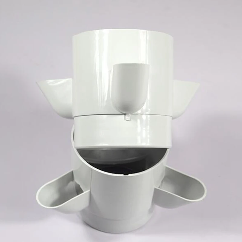 水耕栽培タワー、2段式、6つの穴を備えた垂直型ガーデンシステ - Hydroponic Tower のレビューと価格