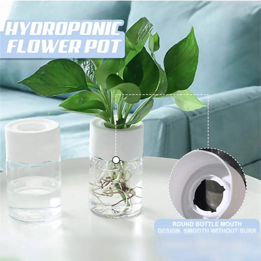 ミニ水耕栽培フラワーポット透明土なし植木鉢家の装飾模造ガラス - Hydroponic Grow Pod のレビューと価格
