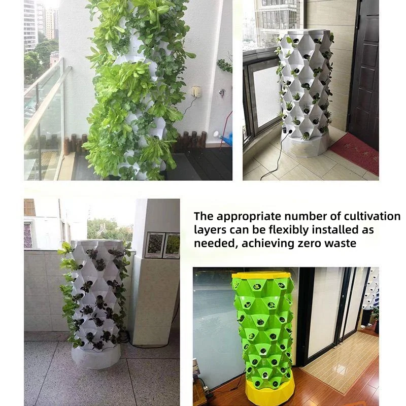 垂直型水耕栽培タワー、パイナップル型のエアロポニックスプラン - Hydroponic Tower のレビューと価格