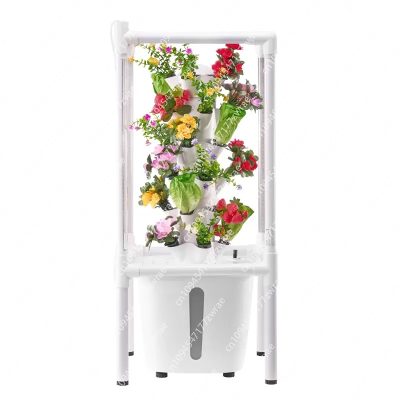 6段式垂直水耕栽培タワー、30ポッド、育成ライト、家庭用水耕 - Hydroponic Grow Pod のレビューと価格