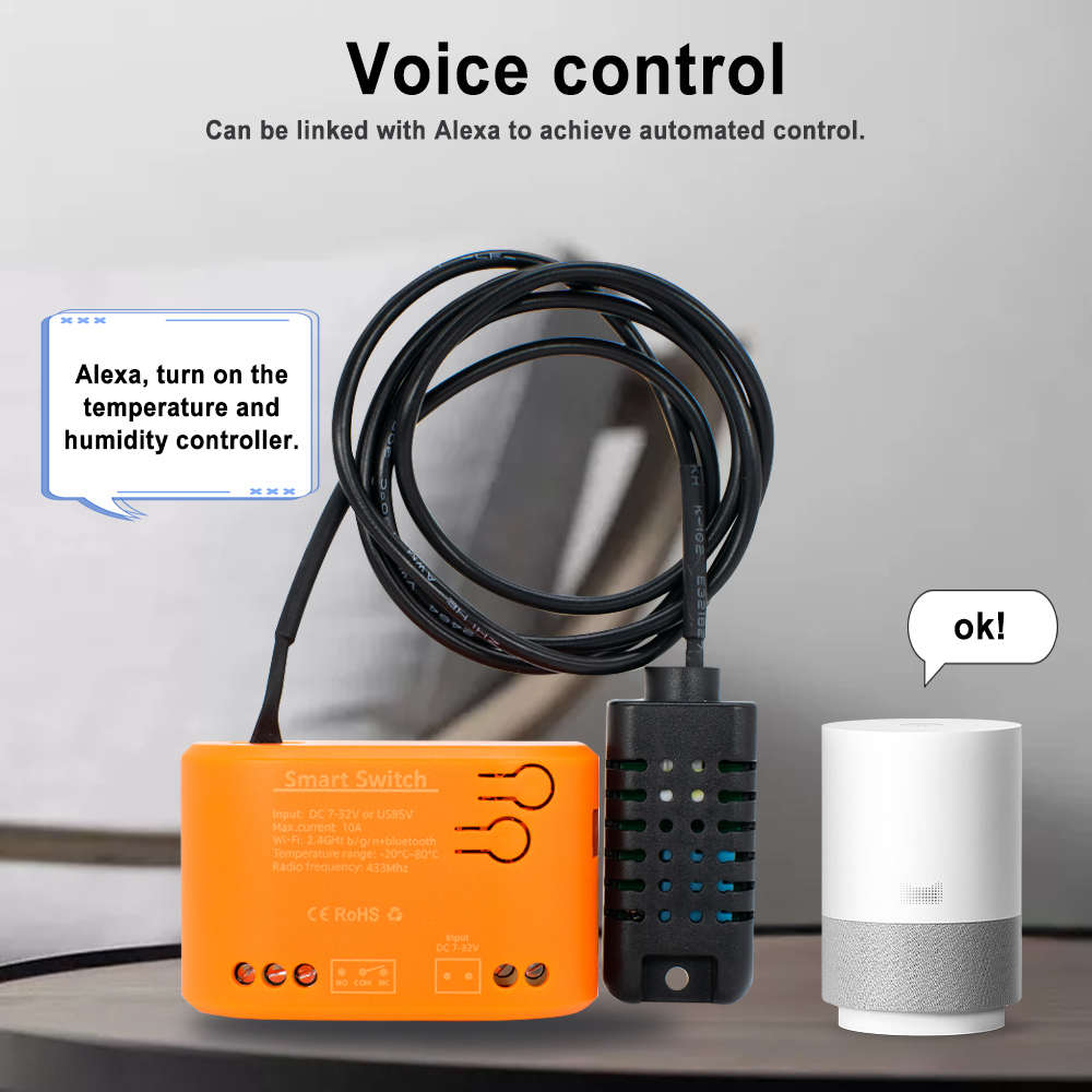 Tuya WiFi 温度湿度センサー外部プローブ付きスマート - Plant Monitor のレビューと価格