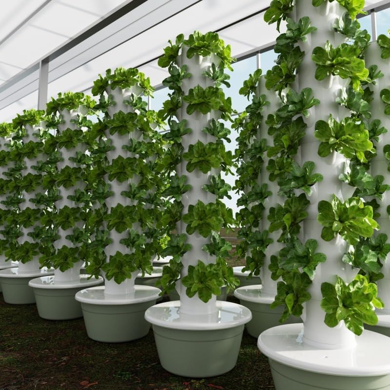 垂直水耕栽培タワー エアロポニックタワー 果物と野菜用 9層 - Hydroponic Tower のレビューと価格